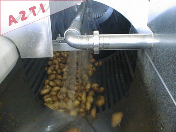 Laveurs pour carottes, céleris, pommes de terre, courgettes, aubergines Laveurs pour carottes, céleris, pommes de terre, courgettes, aubergines