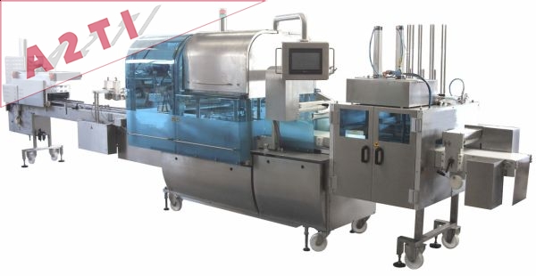 Operculeuses doseuses automatiques en ligne, à chaines à taquets ou à pas de pèlerin Operculeuses doseuses automatiques en ligne, à chaines à taquets ou à pas de pèlerin