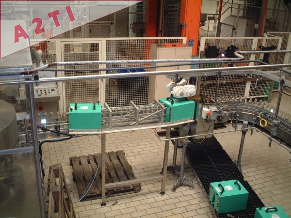 Retourneur 180 + rinçage + 180 pour bouteilles Retourneur 180 + rinçage + 180 pour bouteilles